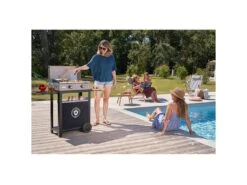 Le Marquier Plancha Gaz 4000w Plaque Inox 68x34cm Avec Chariot Et Couvercle - Pcti260ic -Electroménager Soldes cuisine exterieure 19549085