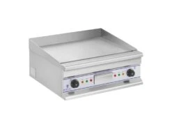 Electroménager Soldes 23 Double Plancha électrique 60 Cm Lisse 2 × 3 750 Watts Acier Inoxydable 14_0004049