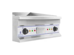 Double Plancha électrique 60 Cm Lisse 2 × 3 750 Watts Acier Inoxydable 14_0004049 -Electroménager Soldes cuisine exterieure 20901131