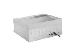 Double Plancha électrique 60 Cm Lisse 2 × 3 750 Watts Acier Inoxydable 14_0004049 -Electroménager Soldes cuisine exterieure 20901135