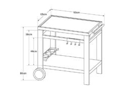 Desserte MÉDIA M Pour Plancha - COOK'IN GARDEN -Electroménager Soldes cuisine exterieure 22367127