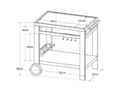 Desserte MÉDIA M Pour Plancha - COOK'IN GARDEN -Electroménager Soldes cuisine exterieure 22367129