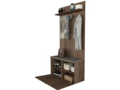 Meuble Vestiaire D'Entrée Noyer -Electroménager Soldes dressing et vestiaire 11022211