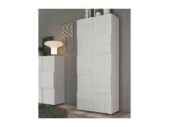 Armoire De Vestiaire 2 Portes Chêne Gris - TICATO