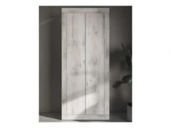 Armoire De Vestiaire 2 Portes Pin Blanc - MATERA