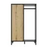 Vestiaire 1 Porte 1 Penderie Chêne Noir - FIP -Electroménager Soldes dressing et vestiaire 11124631
