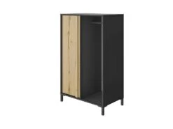 Vestiaire 1 Porte 1 Penderie Chêne Noir - FIP -Electroménager Soldes dressing et vestiaire 11124637