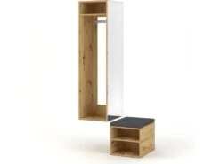 Vestiaire D'Entrée Multifonctions L50 X H150 Cm - Clever