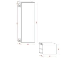 Vestiaire D'Entrée Multifonctions L50 X H150 Cm - Clever -Electroménager Soldes dressing et vestiaire 11448473