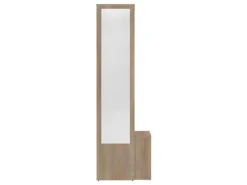 Vestiaire VESTIBULO - Blanc Et Chêne Naturel - SYMBIOSIS