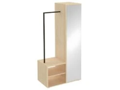 Vestiaire BEE - Chêne Naturel - SYMBIOSIS -Electroménager Soldes dressing et vestiaire 12513525