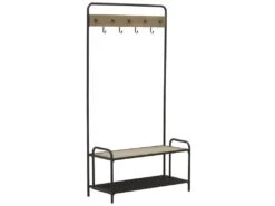 Vestiaire En Métal Et En Bois De Sapin