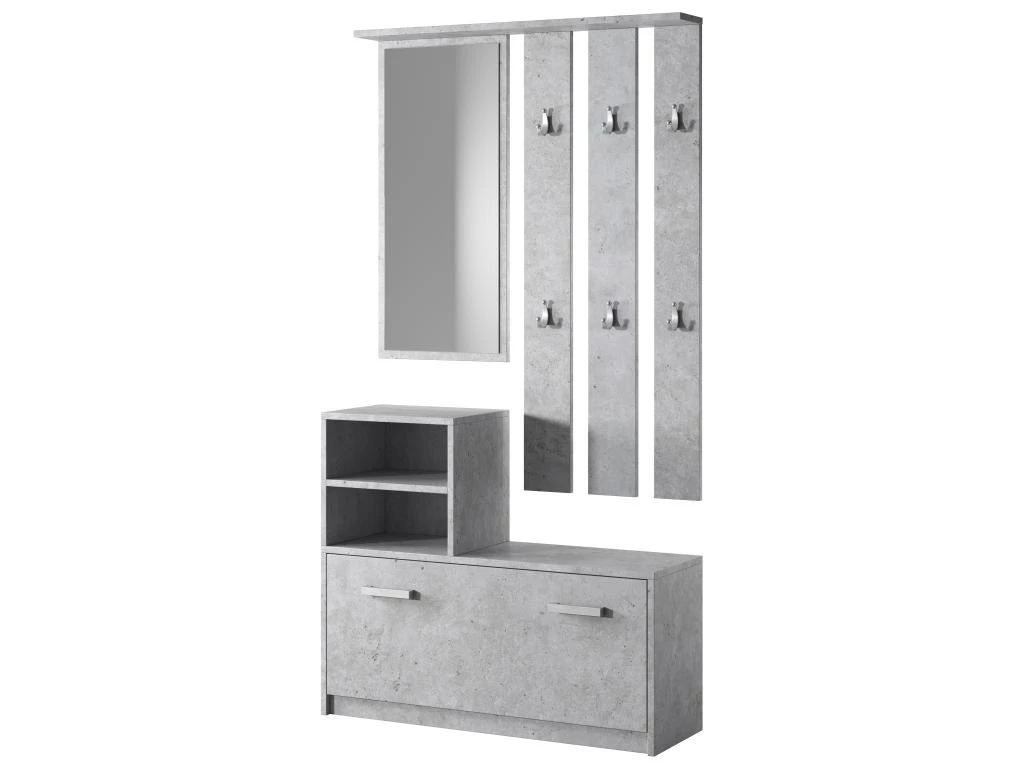 Vestiaire D’entrée / Meuble D’entrée - Béton, 85 Cm - YESFIR 7 Vestiaire D’entrée / Meuble D’entrée - Béton, 85 Cm - YESFIR – Image 5