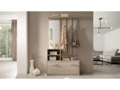 Vestiaire D’entrée / Meuble D’entrée - Chêne Sonoma, 85 Cm - YESFIR