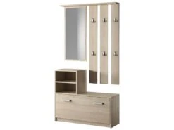 Vestiaire D’entrée / Meuble D’entrée - Chêne Sonoma, 85 Cm - YESFIR -Electroménager Soldes dressing et vestiaire 14111471