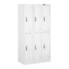 Armoire Vestiaire 6 Compartiments 187 Cm Gris Revêtement époxy 14_0005989 -Electroménager Soldes dressing et vestiaire 19903843