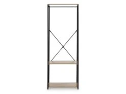 Portemanteau Julia 2 étagères 1 Barre, Couleur Chêne/noir -Electroménager Soldes dressing et vestiaire 19960207