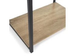 Portemanteau Julia 2 étagères 1 Barre, Couleur Chêne/noir -Electroménager Soldes dressing et vestiaire 19960211