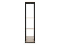 Portemanteau Jana 3 étagères 2 Barres, Couleur Chêne/noir -Electroménager Soldes dressing et vestiaire 19960219