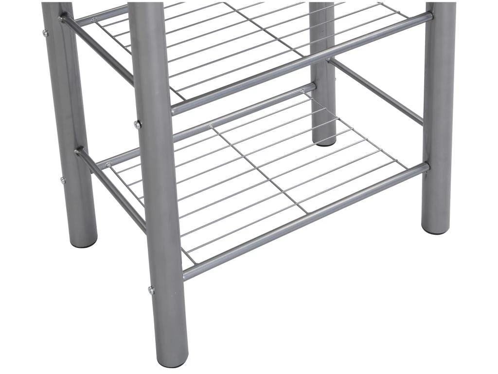 Ensemble "Mange Debout" : Meuble De Bar + 2 Tabourets De Bar En MDF Et Métal - Naturel Et Chromé - DEAMA 10 Ensemble "Mange Debout" : Meuble De Bar + 2 Tabourets De Bar En MDF Et Métal - Naturel Et Chromé - DEAMA – Image 8