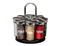Carrousel à épices Pots En Verre 8 Pots