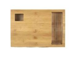 Planche à Découper Bambou "4 Tiroirs" 40cm Naturel -Electroménager Soldes materiel et ustensile de cuisine 13580091