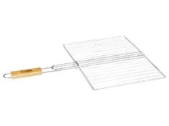 Double Grille Barbecue "BBQ" 30x40cm Chrome