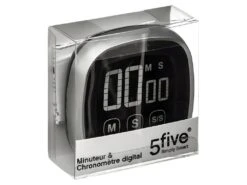 Minuteur De Cuisine Digital "Aimanté" 7cm Argent -Electroménager Soldes materiel et ustensile de cuisine 17782039