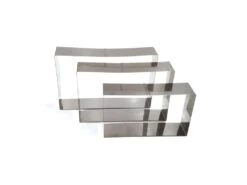 Lot De 3 Cadres De Pâtisserie "Entret" 25cm Argent