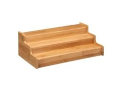 Présentoir à Épices Extensible "Bambou" 31-50cm Naturel