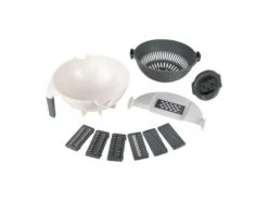 Passoire Multifonction "Coupe Légume" 28cm Gris