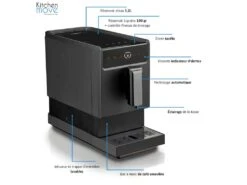 Cafetière Machine à Café à Grains Automatique Expresso Broyeur PILCA Compact Multifonction -Electroménager Soldes materiel et ustensile de cuisine 9183221