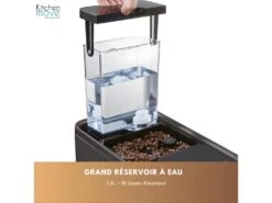 Cafetière Machine à Café à Grains Automatique Expresso Broyeur PILCA Compact Multifonction -Electroménager Soldes materiel et ustensile de cuisine 9183223