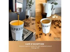 Cafetière Machine à Café à Grains Automatique Expresso Broyeur PILCA Compact Multifonction -Electroménager Soldes materiel et ustensile de cuisine 9183225