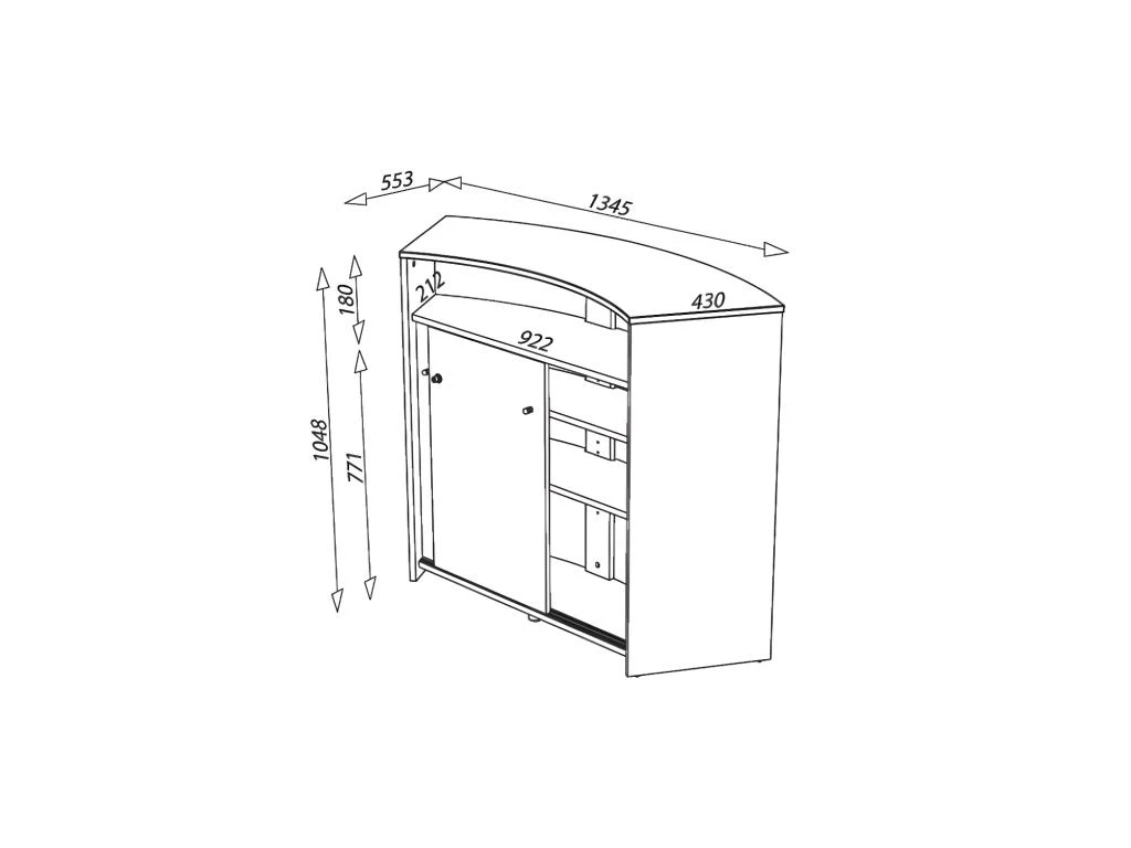 Grand Comptoir De Bar Blanc - DAEMAR N°2 6 Grand Comptoir De Bar Blanc - DAEMAR N°2 – Image 4