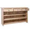 Bar 3 Tiroirs En Bois Mat -Electroménager Soldes meuble de bar 13455845