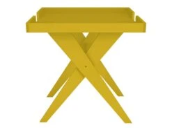 Table Bar Desserte Jaune 56 X 53 Cm