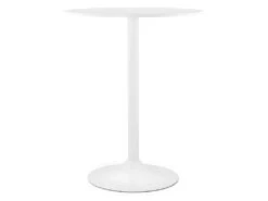 Table De Bar "Maracay" 90cm Blanc -Electroménager Soldes meuble de bar 14114547