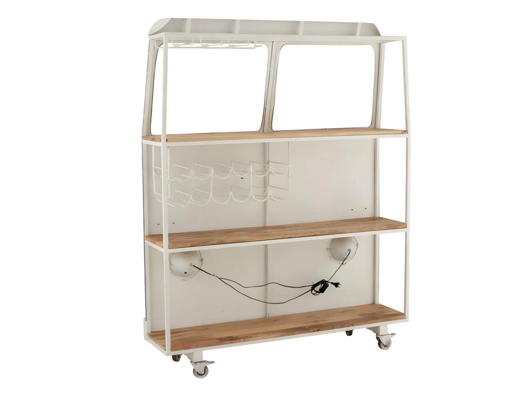 Table De Bar Design à Led "Auto" 175cm Blanc & Gris 6 Table De Bar Design à Led "Auto" 175cm Blanc & Gris – Image 4