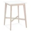 Table De Bar Scandinave "Hakido" 105cm Blanc