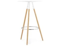 Table De Bar "Uzak" 101cm Blanc 8 Table De Bar "Uzak" 101cm Blanc -Electroménager Soldes meuble de bar 14114879