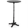 Table De Bar Design Vintage "Joliva" 113cm Noir -Electroménager Soldes meuble de bar 14114935