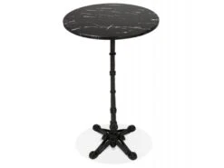 Table De Bar Design Vintage "Joliva" 113cm Noir -Electroménager Soldes meuble de bar 14114937