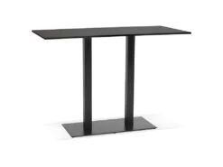 Table De Bar Design "Vitorino" 160cm Noir