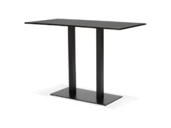Table De Bar Design "Vitorino" 160cm Noir -Electroménager Soldes meuble de bar 14115353