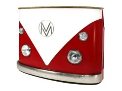 Meuble Bar Rouge Avec Plateau En Bois De Manguier Combi -Electroménager Soldes meuble de bar 15716771