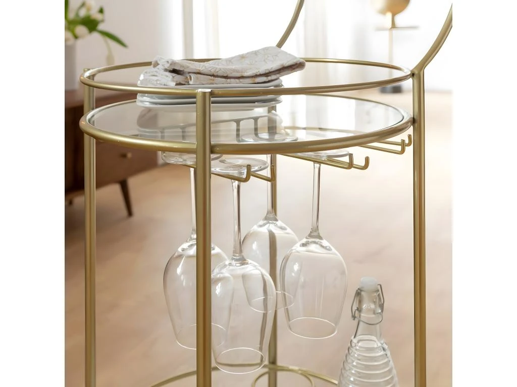 Desserte En Métal Doré Rachel 6 Desserte En Métal Doré Rachel – Image 4