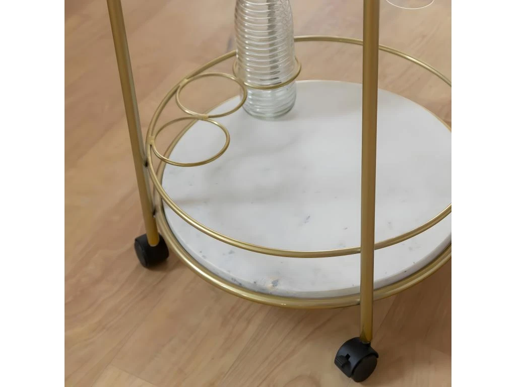 Desserte En Métal Doré Rachel 7 Desserte En Métal Doré Rachel – Image 5