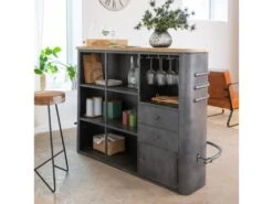 Meuble Bar En Métal Locker -Electroménager Soldes meuble de bar 15931753