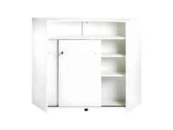 Grand Comptoir De Bar Blanc - DAEMAR N°1 -Electroménager Soldes meuble de bar 17627181